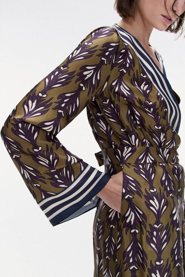 TFP by Tamara Falcó Vestido combinado estampado Verde