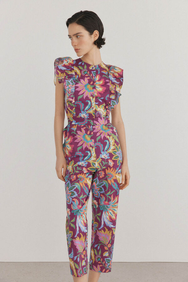 Pedro del Hierro Mono con volantes Morado