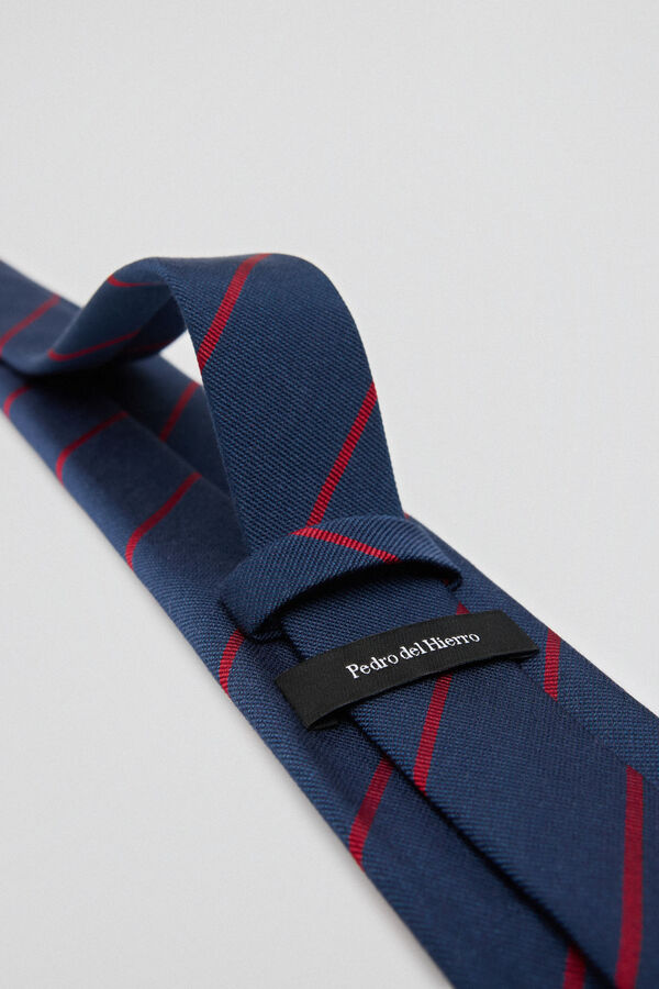 Pedro del Hierro Corbata seda natural Azul