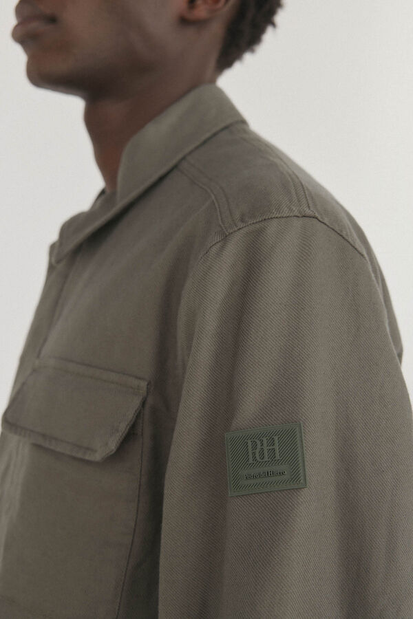 Pedro del Hierro Casaco de algod&atilde;o e linho Verde