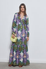 Pedro del Hierro Vestido estampado frunces Varios