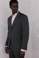 Pedro del Hierro Blazer cinza estruturado slim fit bi-el&aacute;stico Cizento