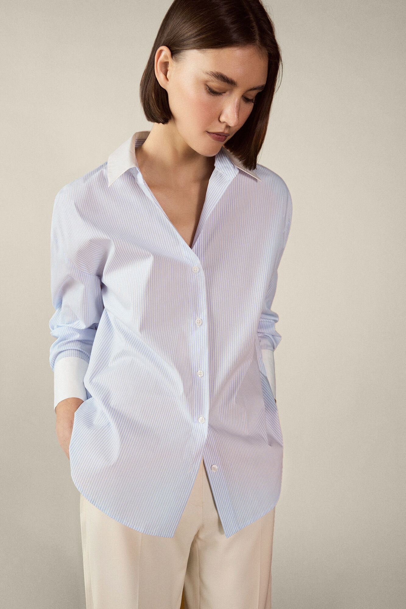 TFP by Tamara Falc&oacute; Camisa combinada popel&iacute;n