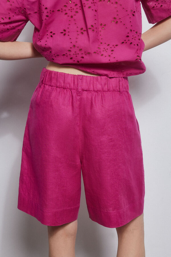 Pedro del Hierro Bermuda lino Coral