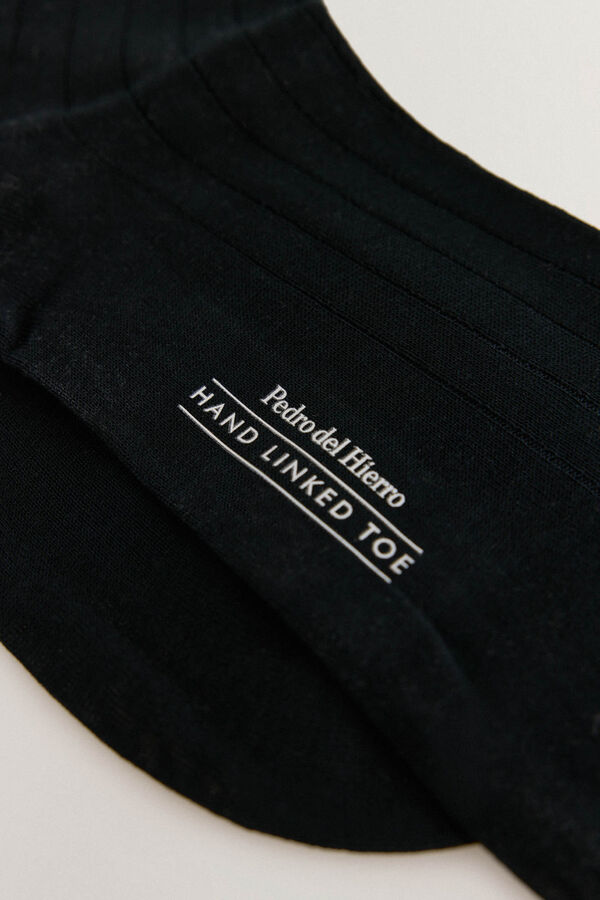 Pedro del Hierro Meia lisa vestir Preto