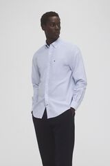 Pedro del Hierro Camisa non iron oxford cuadros Azul