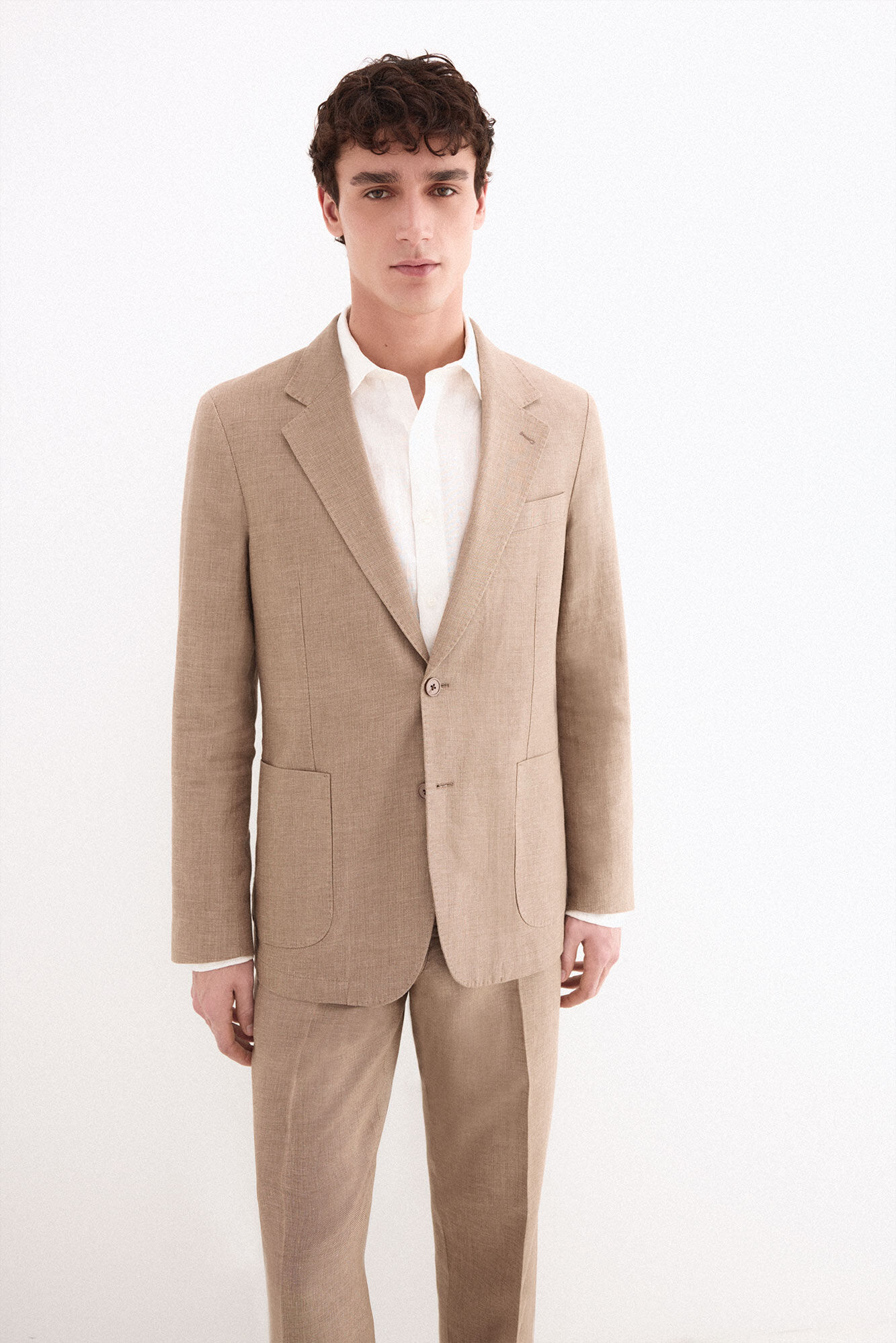 Pedro del Hierro Blazer coordenado em mistura de linho