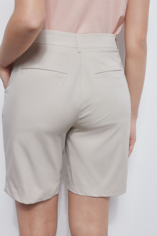 Pedro del Hierro Bermudas lisas t&eacute;cnica GOLFE Marrom