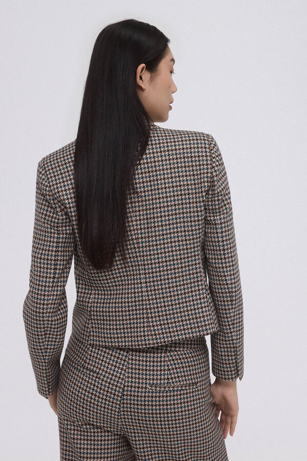 Pedro del Hierro Blazer curto trespassado Azul