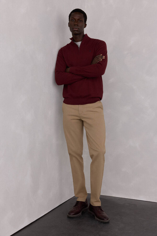 Pedro del Hierro Su&eacute;ter semi-cisne Bordeaux