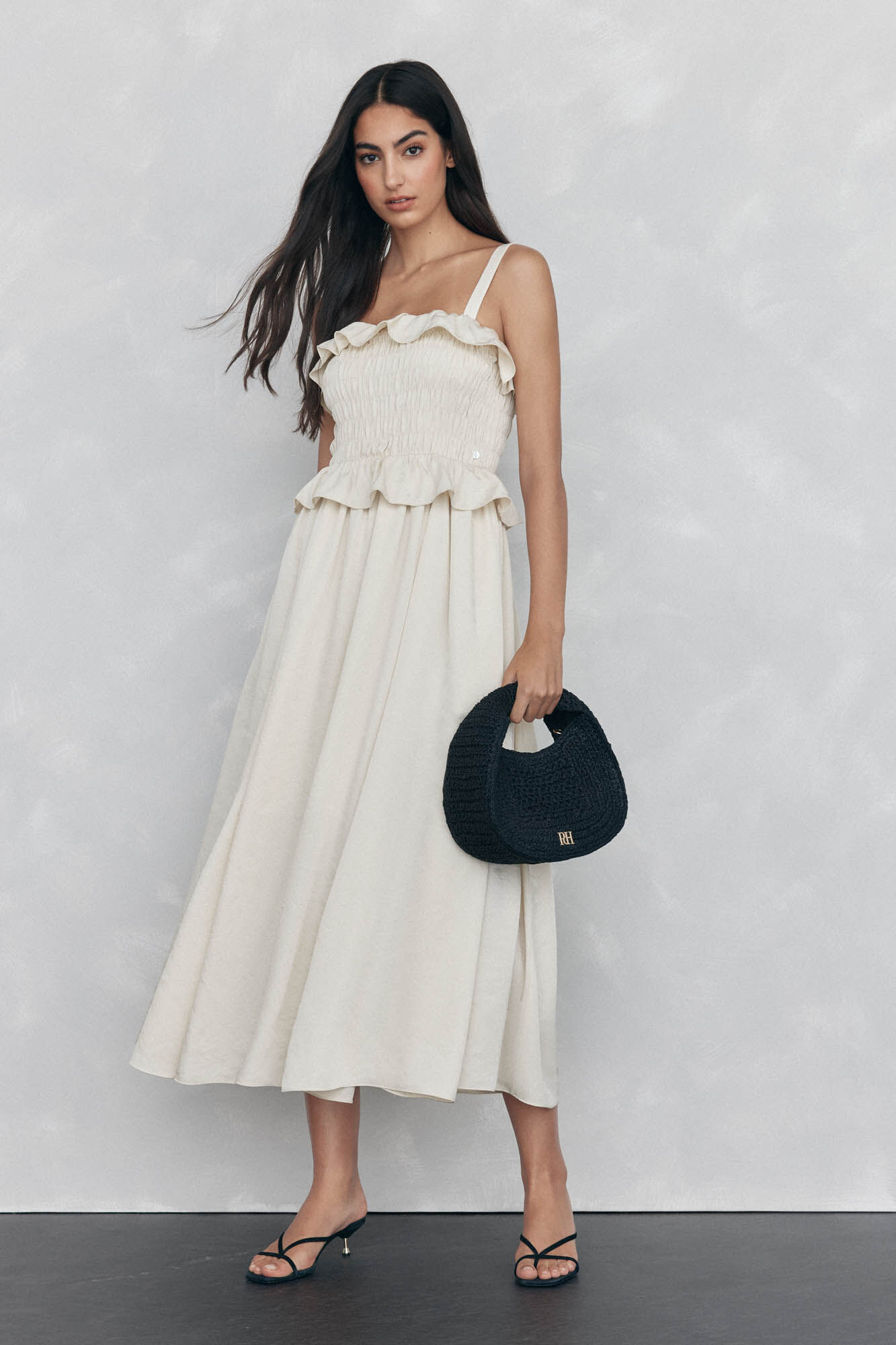 Pedro del Hierro Vestido emborrachado com babados