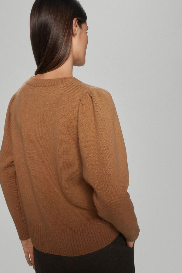 TFP by Tamara Falc&oacute; Jersey frunces lana cashmere Beige