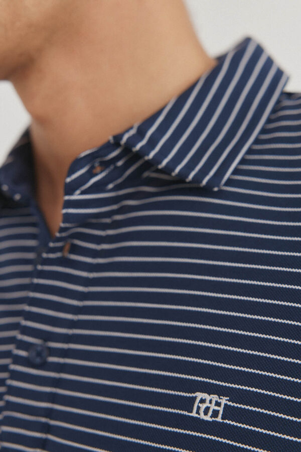 Pedro del Hierro Polo de rayas doble prenda Azul