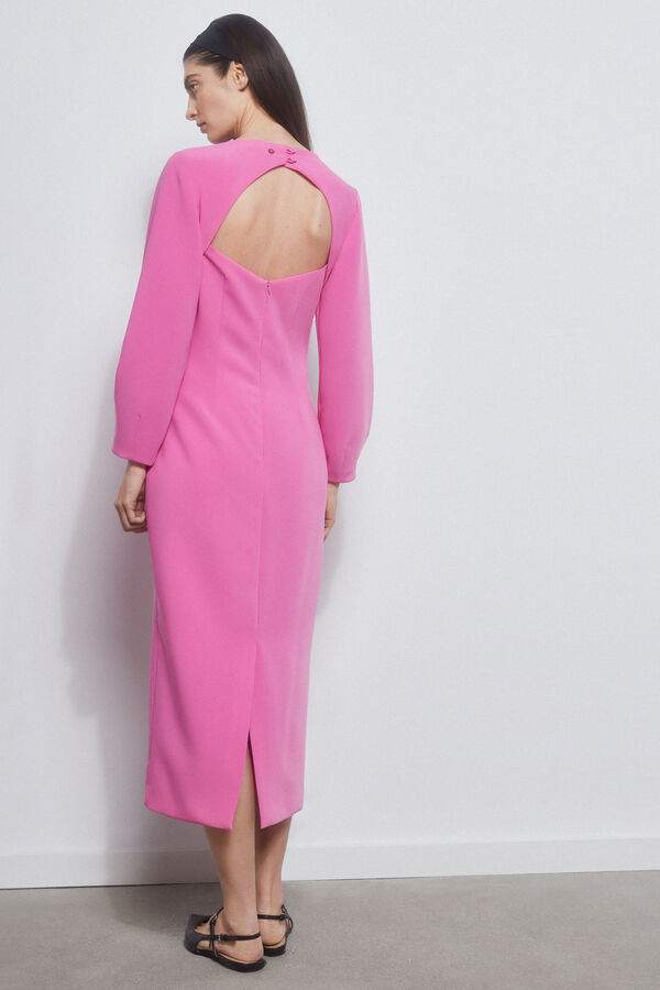 Pedro del Hierro Vestido bodycon escote espalda Rosa