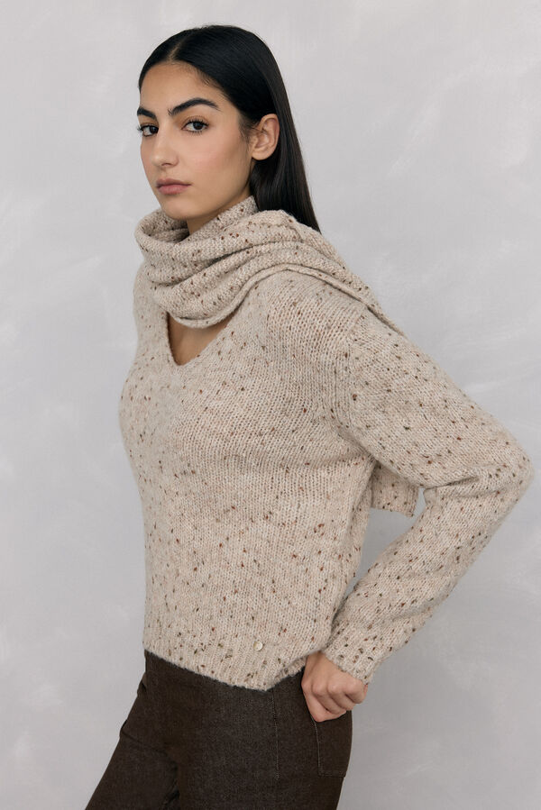 Pedro del Hierro Cachecol de camisola de fantasia Ecru