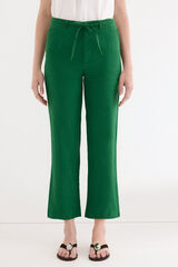 Pedro del Hierro Pantalones straight classic Verde