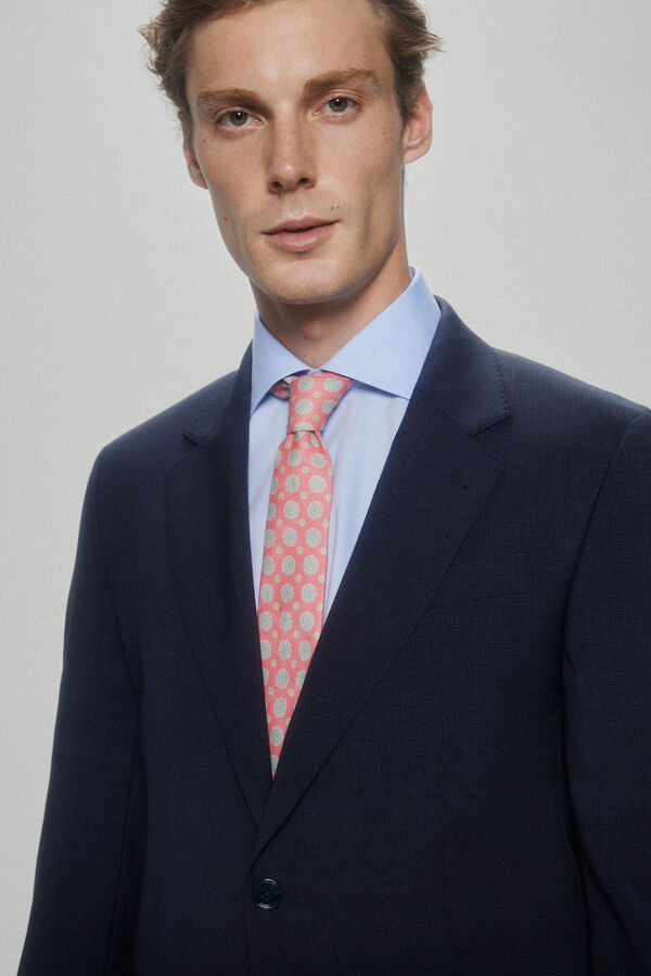 Pedro del Hierro Americana traje slim confort Azul