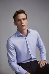 Pedro del Hierro Camisa vestir tech-non ferro simples cl&aacute;ssico Azul
