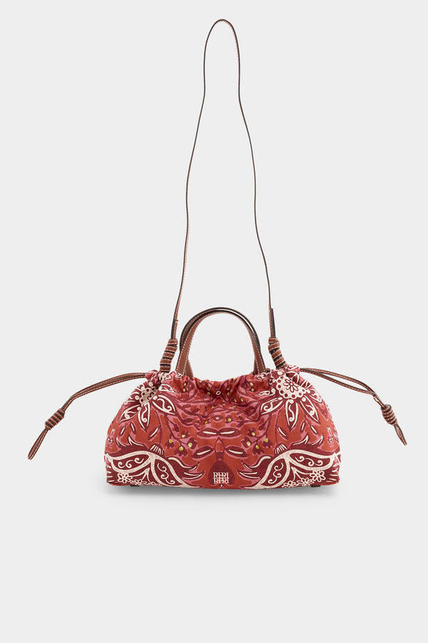 Pedro del Hierro Mala a tiracolo estampada Beige