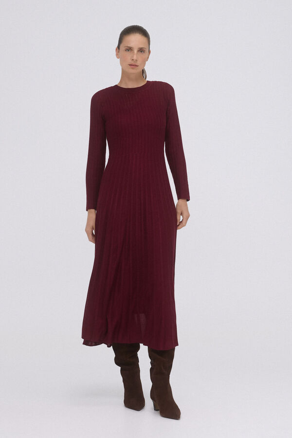 Pedro del Hierro Vestido de punto canal&eacute; Morado
