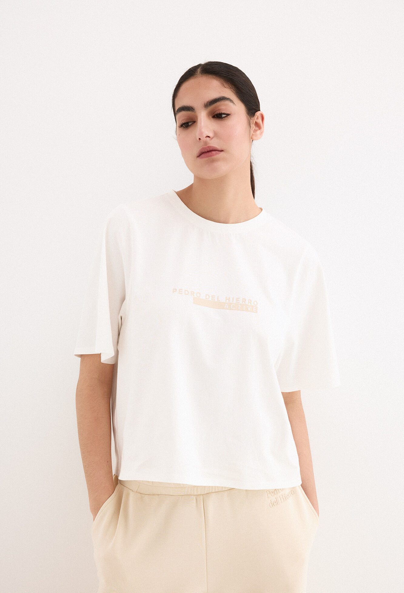 Pedro del Hierro Camiseta oversize activewear logo