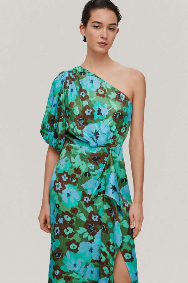 TFP by Tamara Falcó Isabel Vestido estampado floral Azul