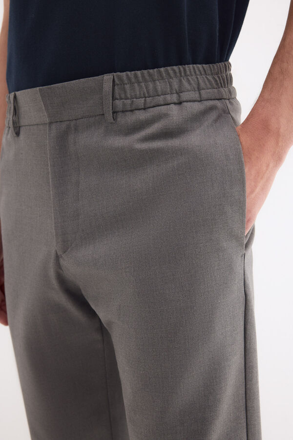 Pedro del Hierro Pantal&oacute;n goma lateral Gris