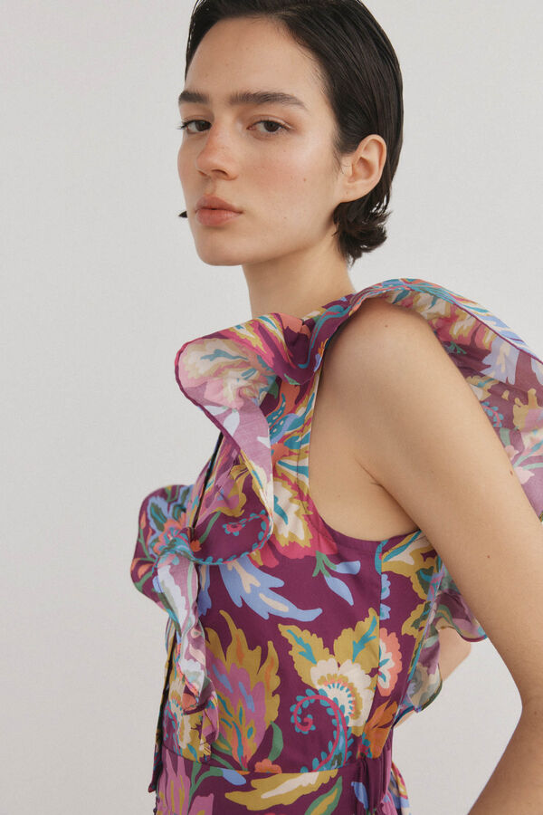 Pedro del Hierro Mono con volantes Morado