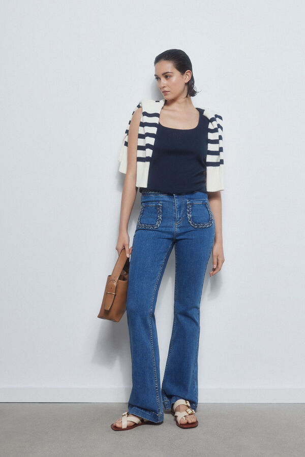 Pedro del Hierro Camiseta canale logo Azul