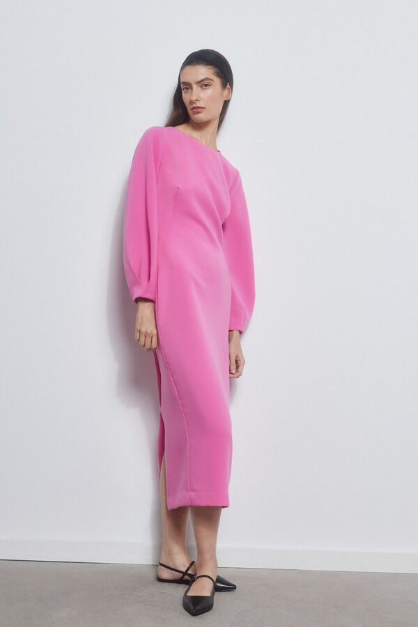 Pedro del Hierro Vestido bodycon escote espalda Rosa