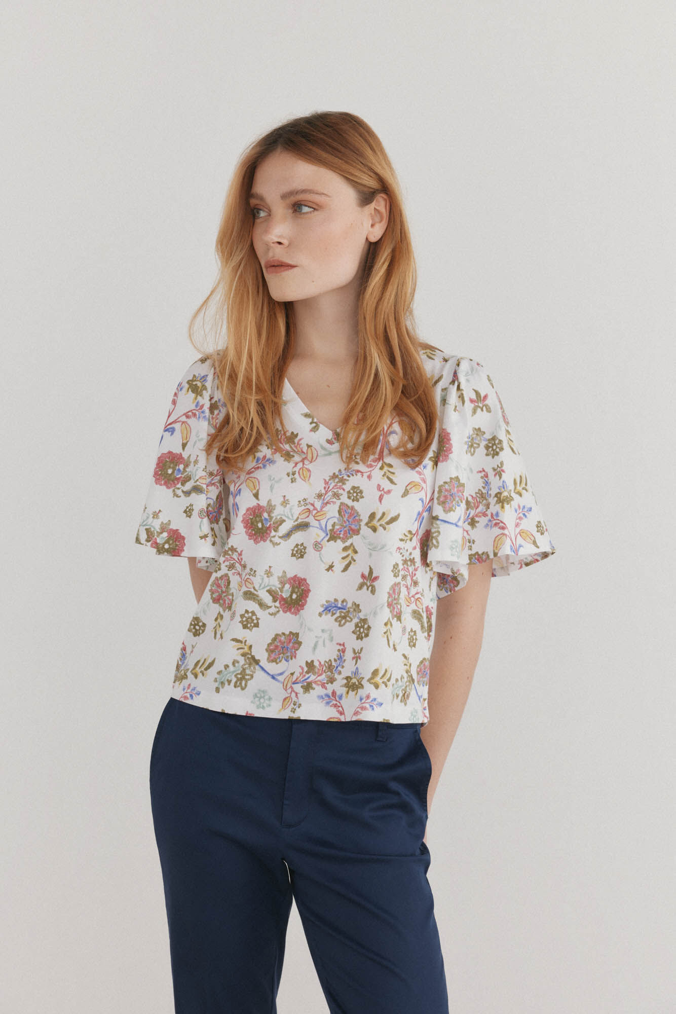 Pedro del Hierro T-shirt estampado manga curta