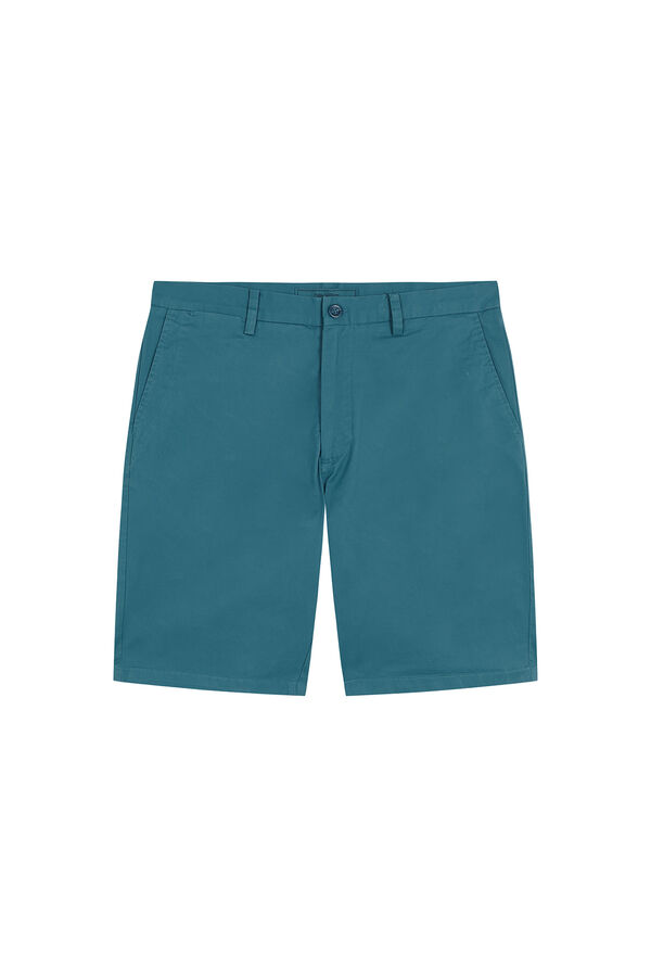 Pedro del Hierro Bermuda chino regular Turquesa