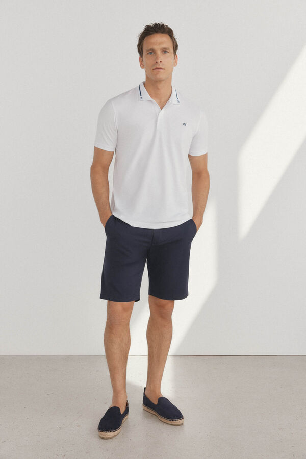 Pedro del Hierro Dicas de polo piqu&eacute; Branco