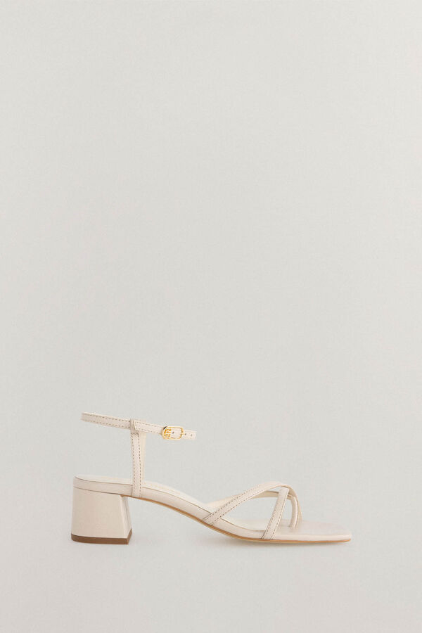 Pedro del Hierro Sandalia tac&oacute;n medio Blanco