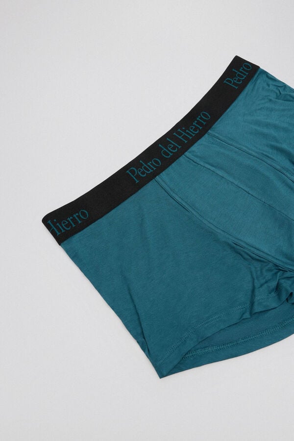 Pedro del Hierro Boxer malha lisa Verde