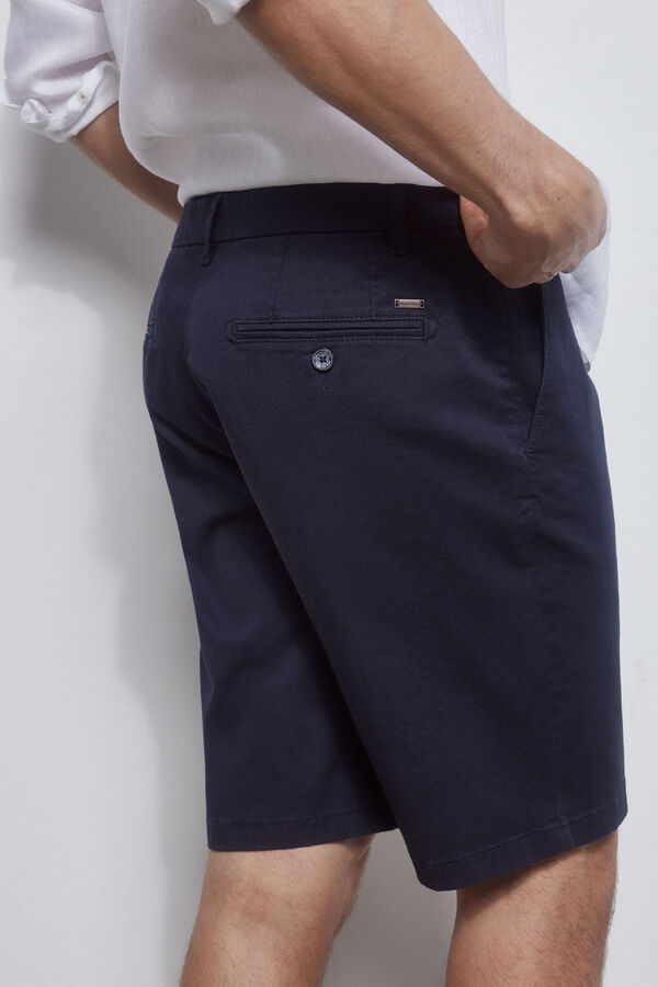Pedro del Hierro Cal&ccedil;as bermuda chino premium flex  Azul