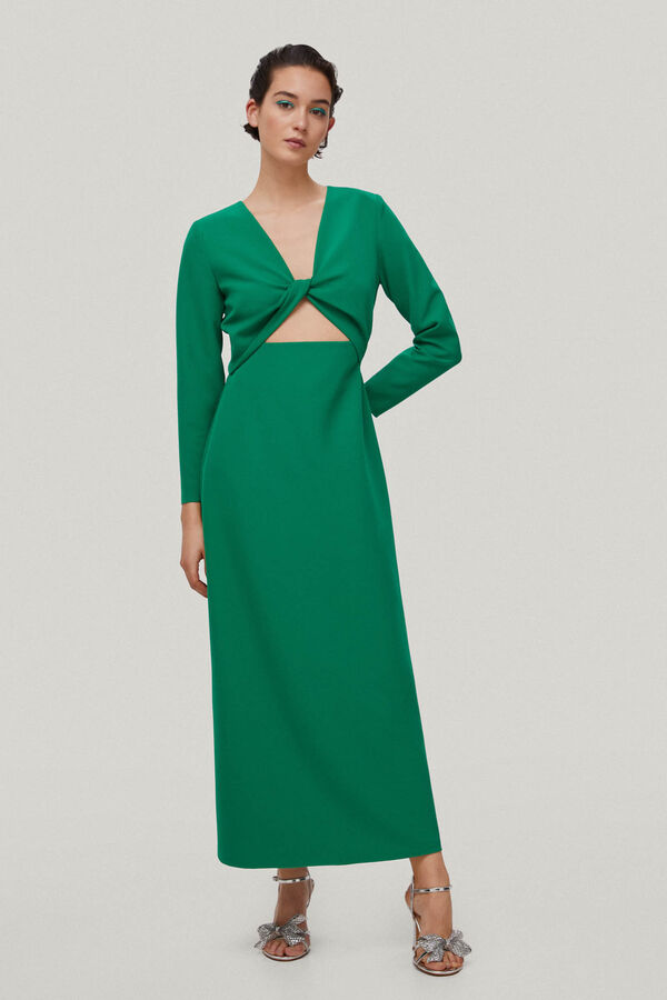 TFP by Tamara Falcó Marina Vestido nudo Verde