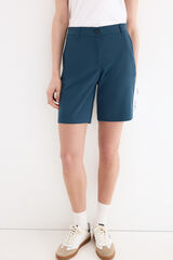 Pedro del Hierro Bermuda t&eacute;cnica Azul