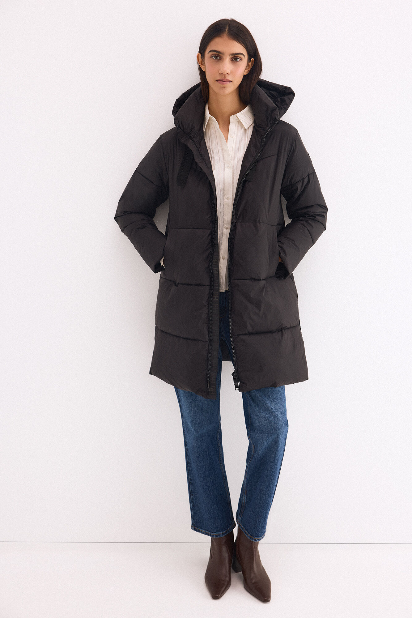 Pedro del Hierro Parka acolchoada com capuz