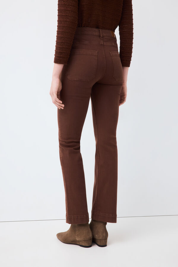 Pedro del Hierro Jeans push up stovepipe Marrom