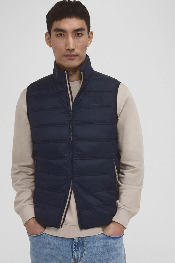 Pedro del Hierro Colete ultraleve imperme&aacute;vel Azul