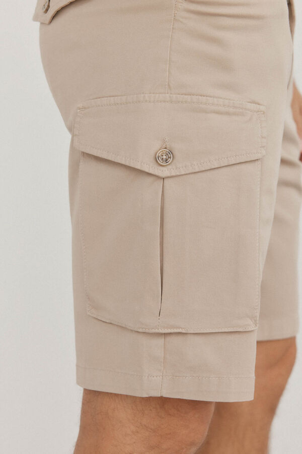 Pedro del Hierro Bermudas cargo Beige