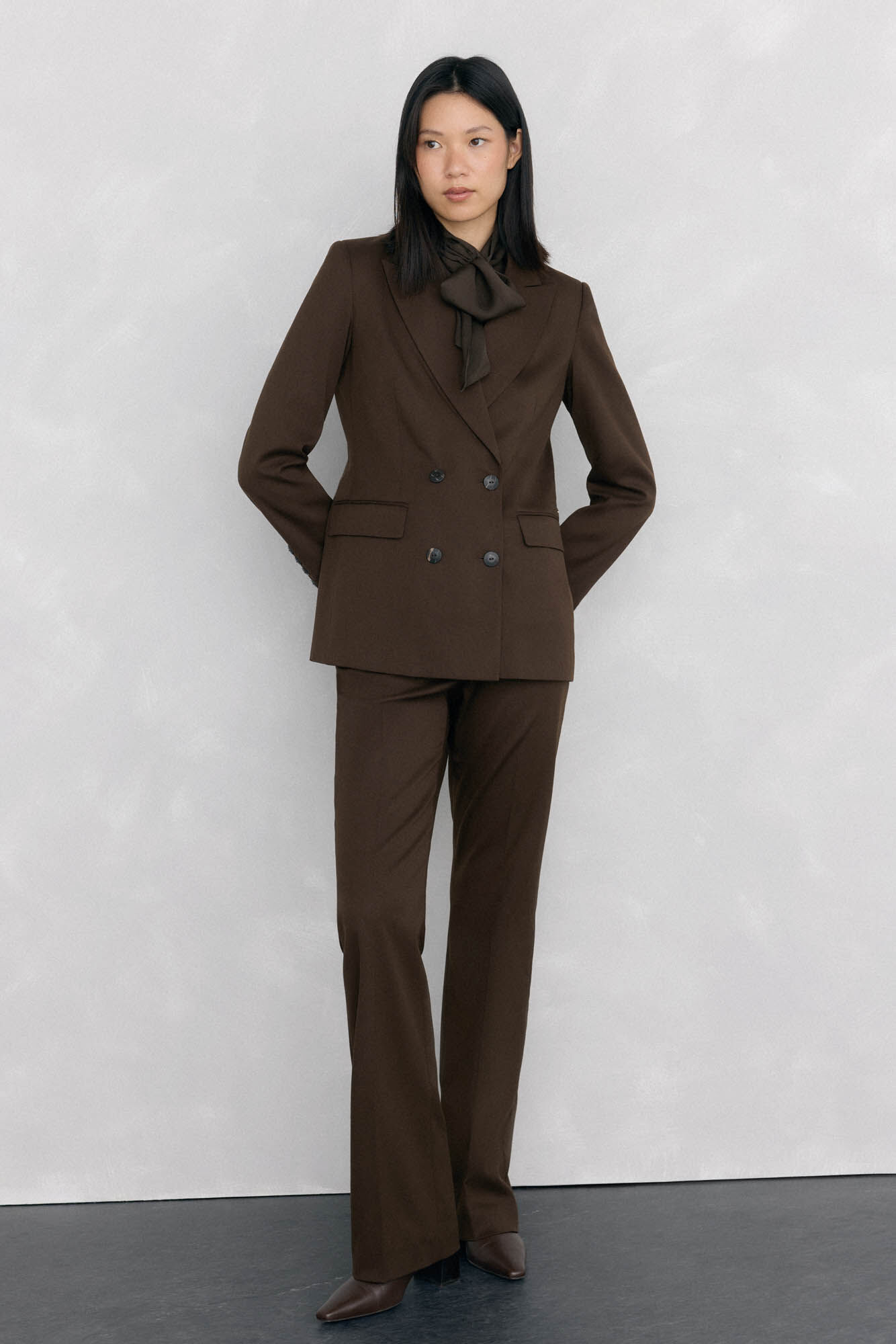 Pedro del Hierro Blazer trespassado chocolate