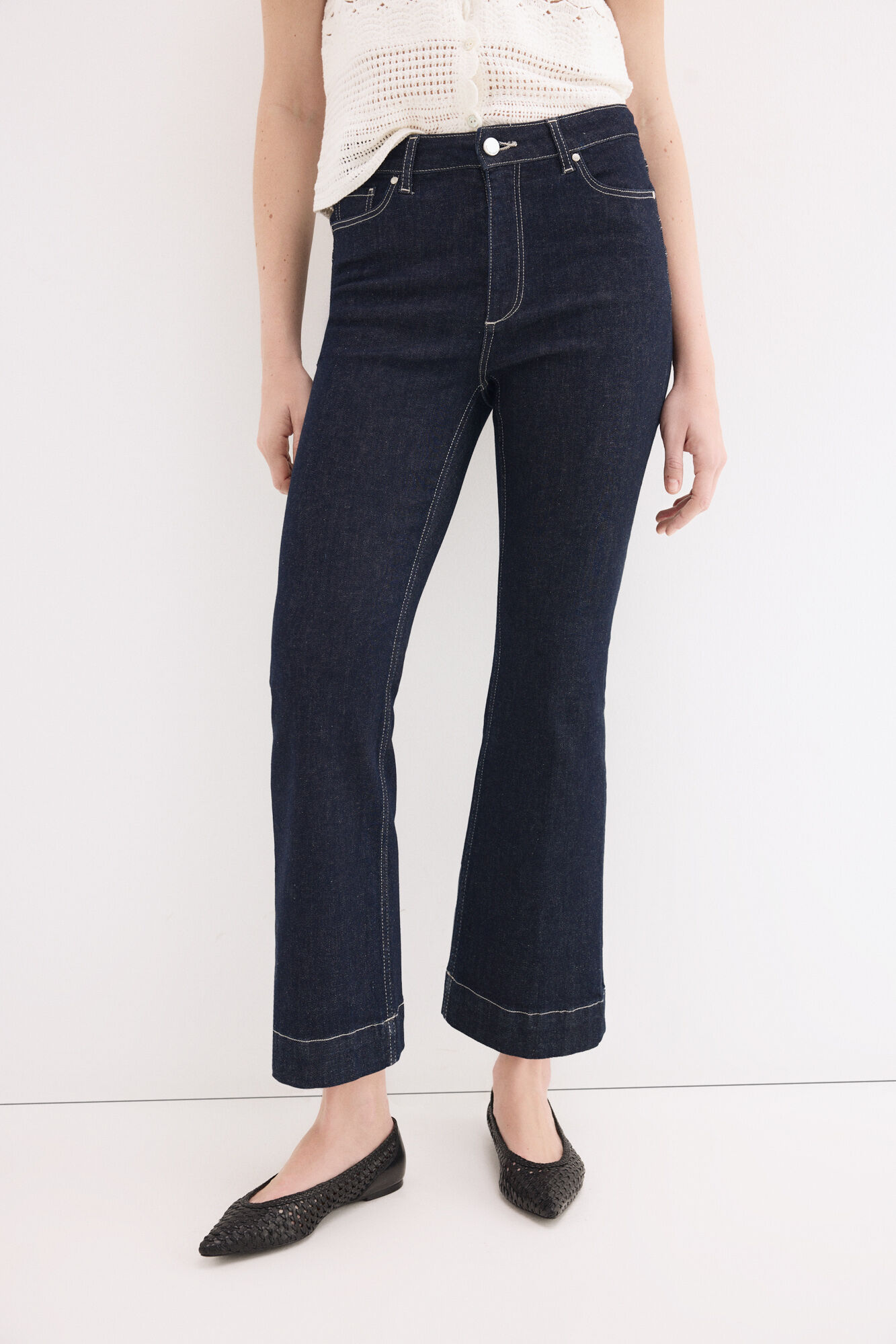Pedro del Hierro Jeans push up flare cropped