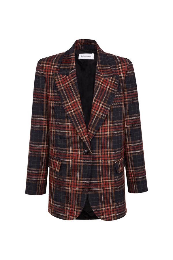 Pedro del Hierro Blazer traje cuadros Azul