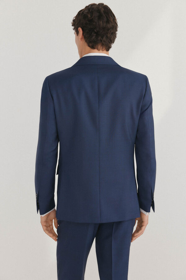 Pedro del Hierro Americana cuadros slim fit Azul