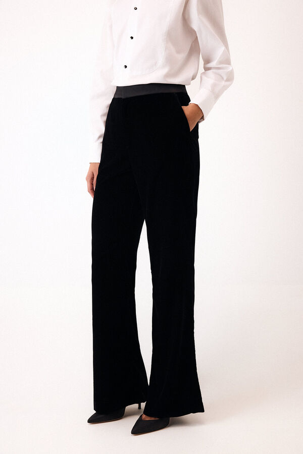 Pedro del Hierro Pantal&oacute;n flare combinado Negro