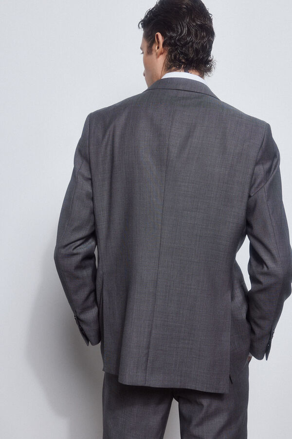 Pedro del Hierro Blazer cinzento bi-stretch slim Cizento