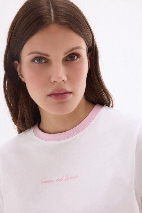 Pedro del Hierro T-shirt de contraste pedro del hierro Rosa