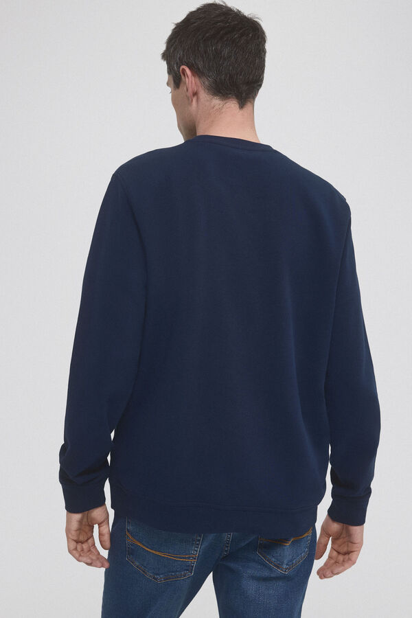Pedro del Hierro Sudadera logo frontal Azul